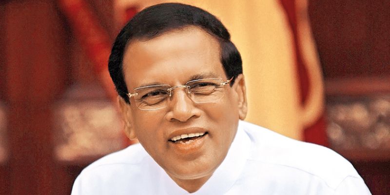 Srilanka president Maithripala Sirisena