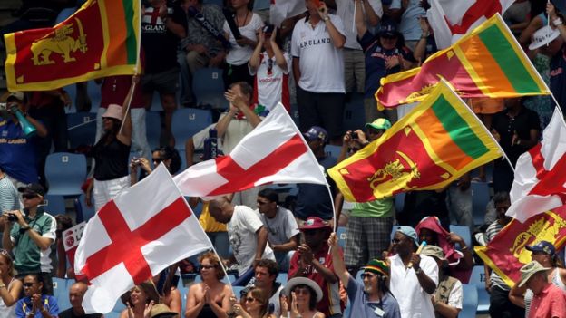 Sri Lanka and England Flags